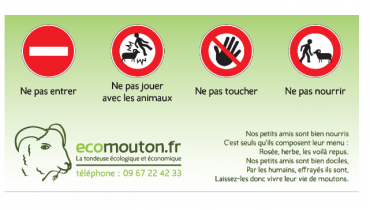 Panneau d'information présent sur chaque installation